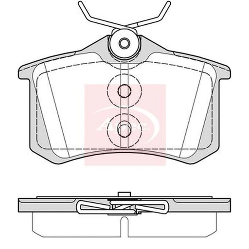 Apec Rear Brake Pad Set PAD2367