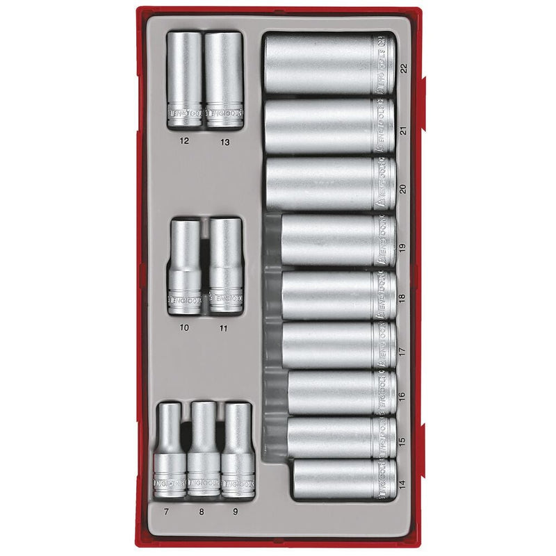Teng Tools Socket Set 3/8" Drive TT1 16 Pieces