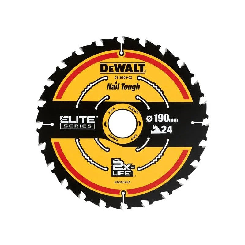 DEWALT Power Tools ELITE™ Series Framing Circular Saw Blade 190 x 30mm x 24T
