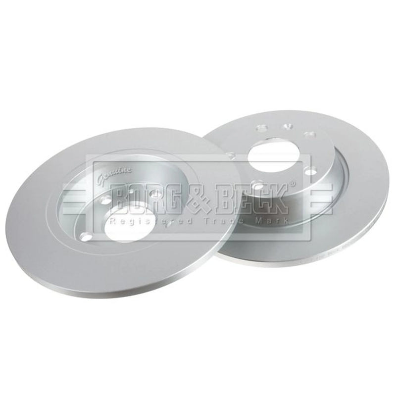 Borg & Beck 2 x Solid Rear Brake Discs BBD6339