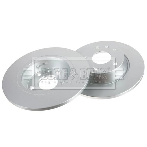 Borg & Beck 2 x Solid Rear Brake Discs BBD6339