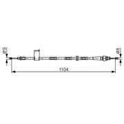 Bosch Handbrake Cable Left Rear 1 987 482 364