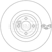 Borg & Beck 2 x Vented Front Brake Discs BBD6215S