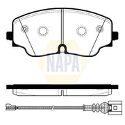NAPA Front Brake Pad Set NBP1985