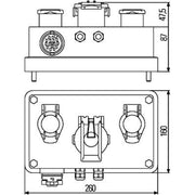 Hella Cable Junction Bo Wide High 8JE 340 898-001
