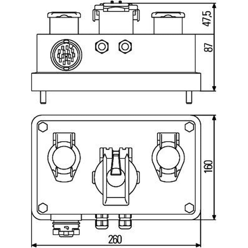 Hella Cable Junction Bo Wide High 8JE 340 898-001