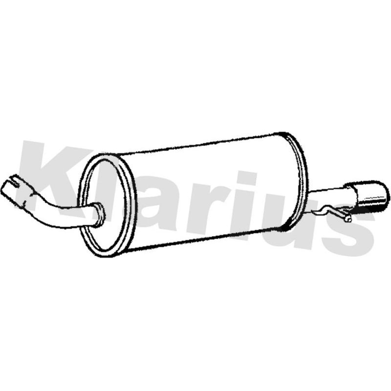 Klarius Box With Tail Pipe (Lh) Left Rear JR332C