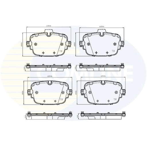 Comline 4 x Rear Brake Pad Set CBP33530