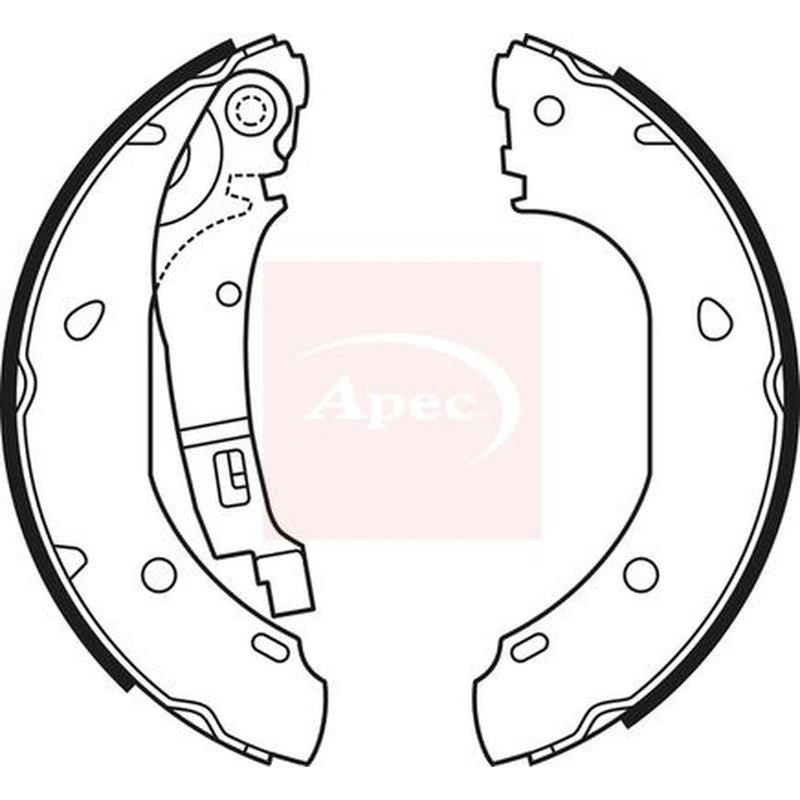 Apec Brake Shoe Set Axle Kit SHU661