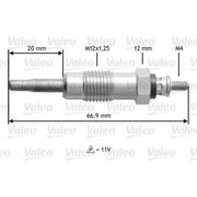 Valeo Diesel Engine Glow Plug 345111