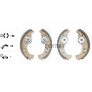 Textar 4 x Brake Shoe Set Axle Kit 91005900