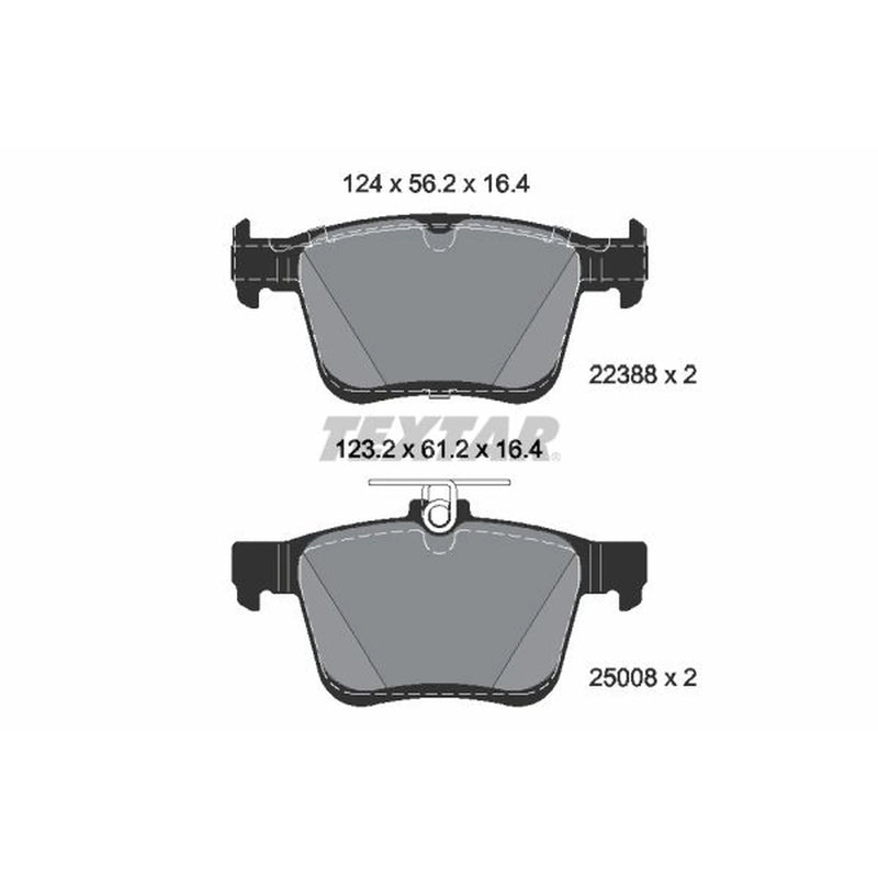 Textar Rear Brake Pad Set 2238801