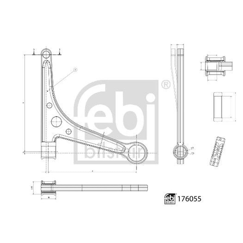 Febi Control/Trailing Arm Front Left 176055