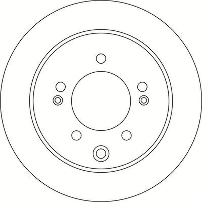 Abtex 2 x Solid Rear Brake Discs BD1693S