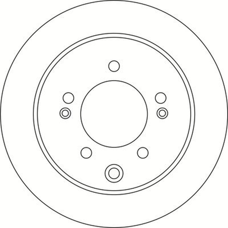 Abtex 2 x Solid Rear Brake Discs BD1693S