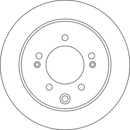 Abtex 2 x Solid Rear Brake Discs BD1693S