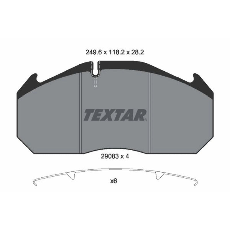 Textar Rear Brake Pad Set 2908302