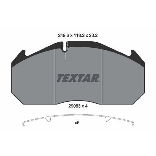 Textar Rear Brake Pad Set 2908302