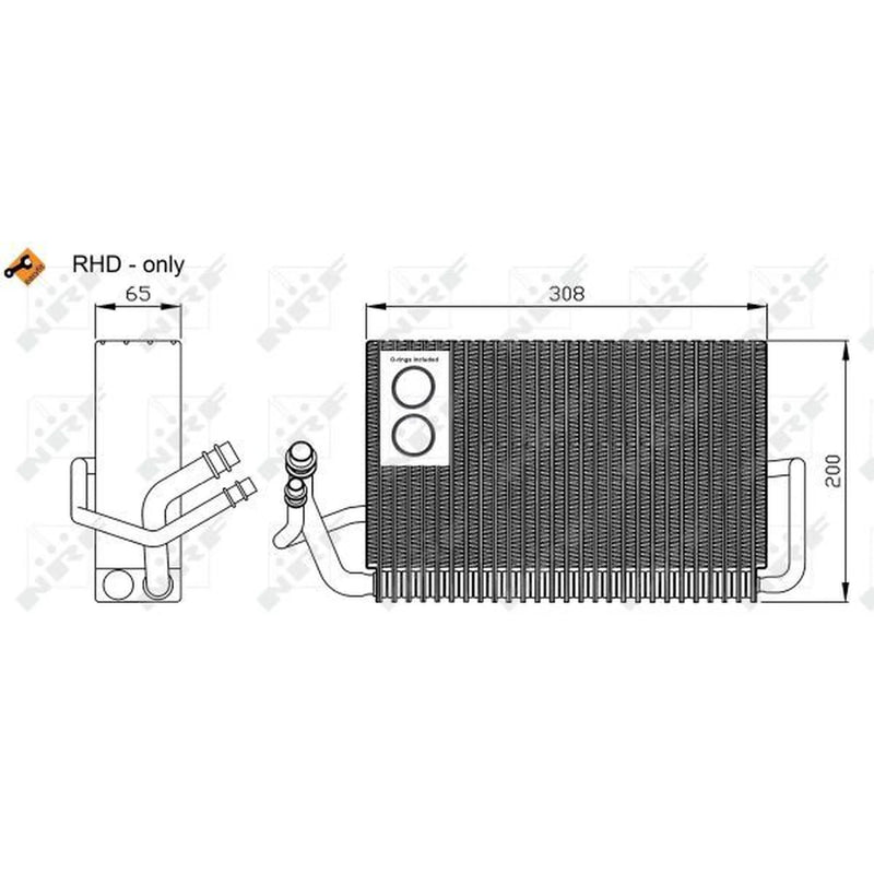 NRF Air Conditioning Evaporator 36117