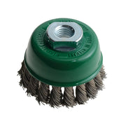 Lessmann Knot Cup Brush 65mm M14x2.0, 0.50 Stainless Steel Wire - 482.817