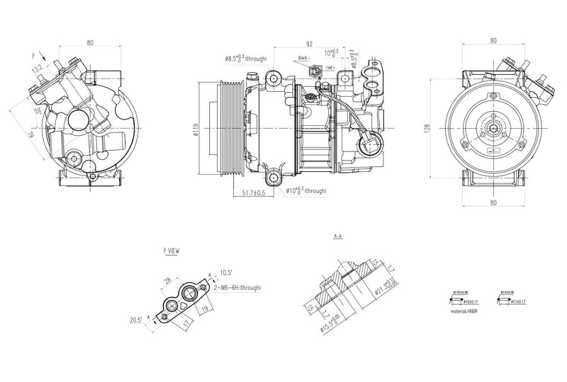 Hella 8FK 366 201-121 Compressor, air conditioning
