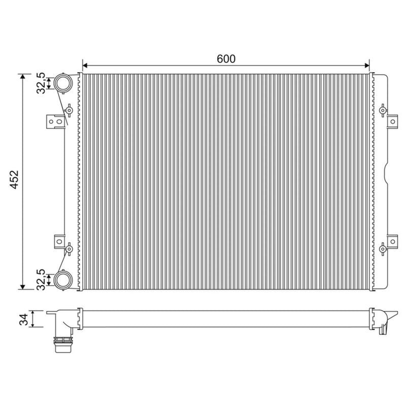 Valeo Engine Radiator 701971