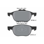 Textar Front Brake Pad Set 2574801