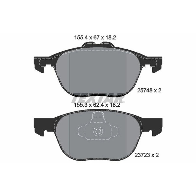 Textar Front Brake Pad Set 2574801