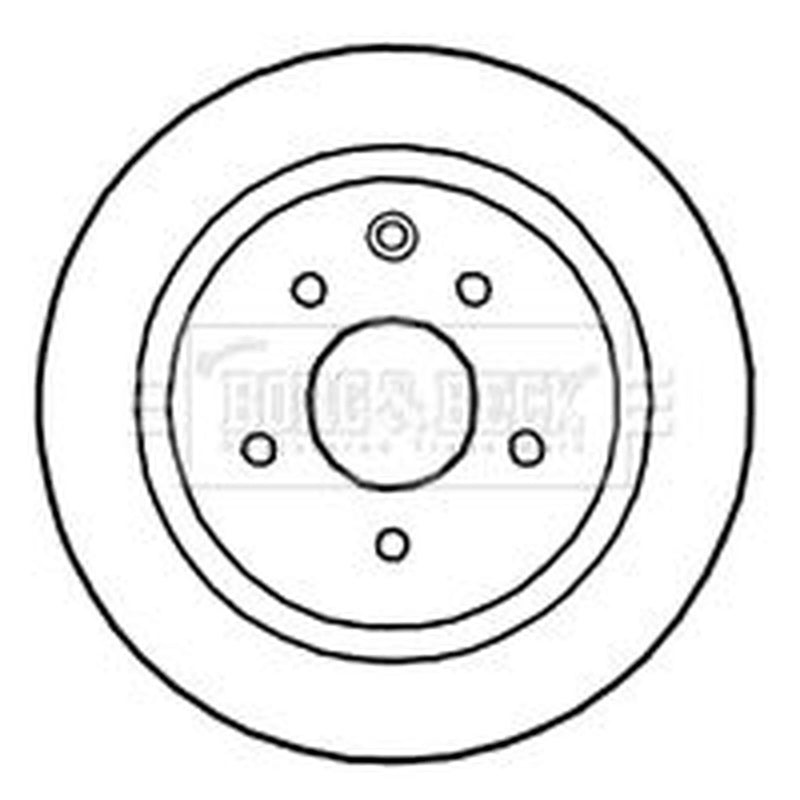 Borg & Beck 2 x Solid Rear Brake Discs BBD4670