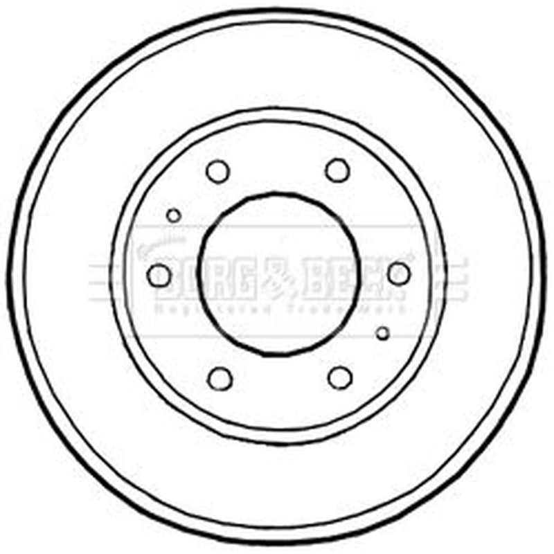 Borg & Beck Brake Drum Assembly Rear BBR7226