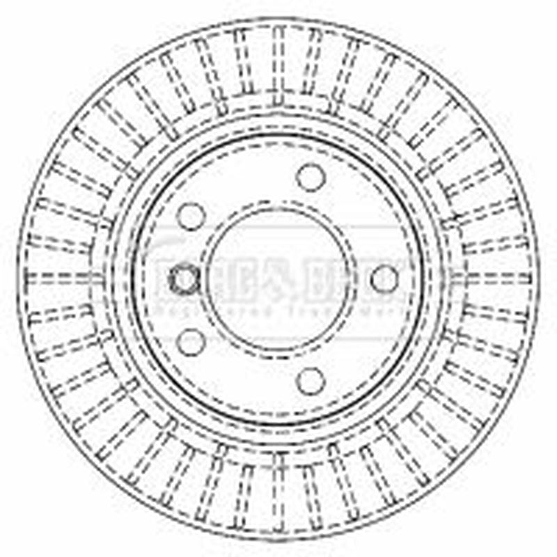 Borg & Beck 2 x Vented Front Brake Discs BBD4464
