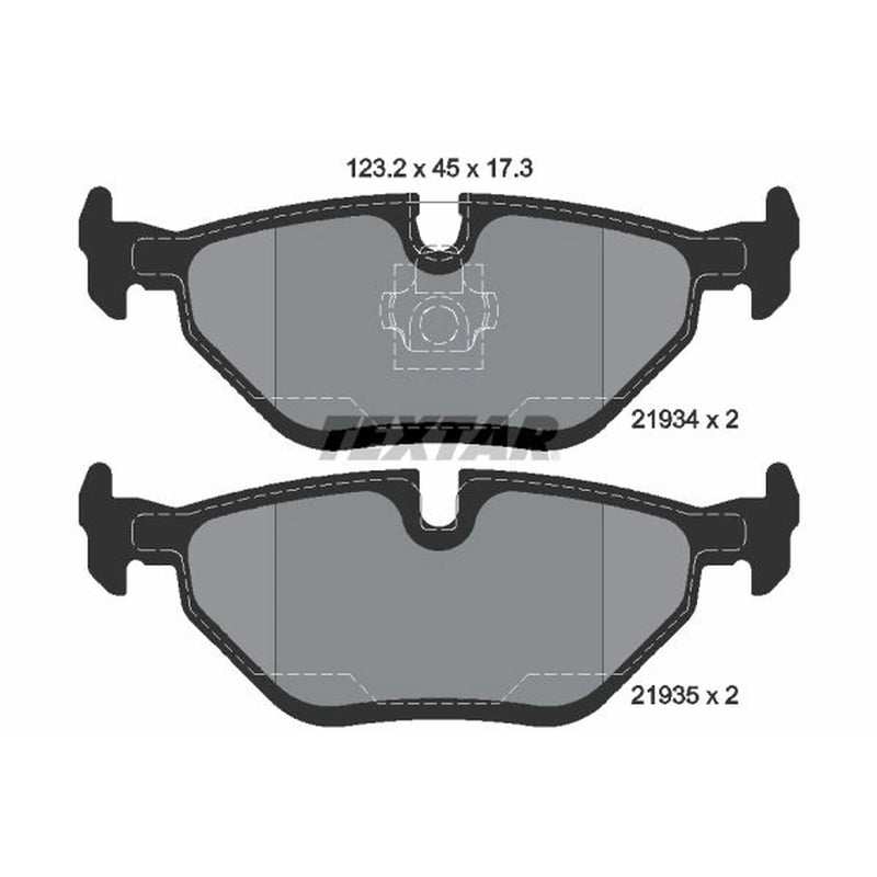 Textar Rear Brake Pad Set 2193402