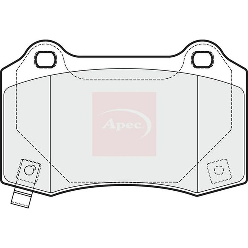 Apec Rear Brake Pad Set PAD1688