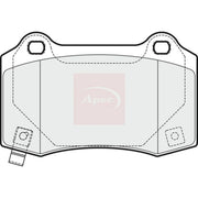 Apec Rear Brake Pad Set PAD1688