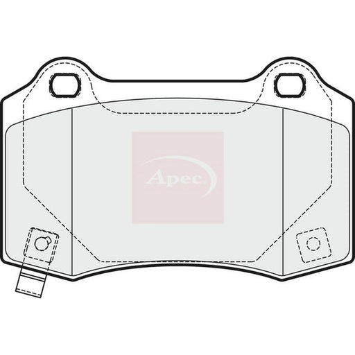 Apec Rear Brake Pad Set PAD1688