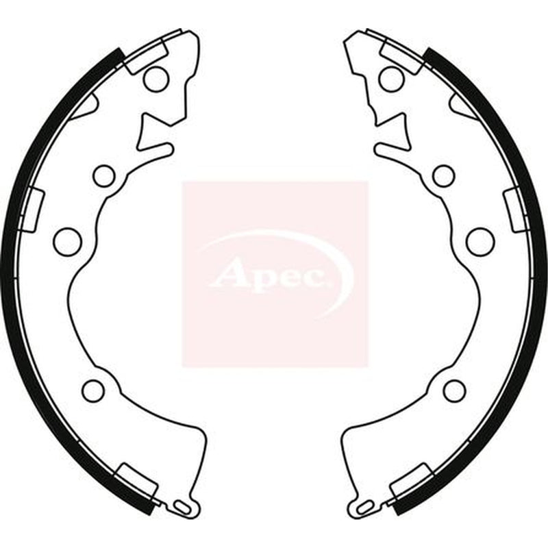 Apec Brake Shoe Set Axle Kit SHU832
