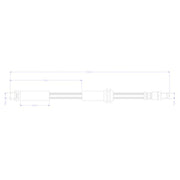 Juratek Brake Hydraulic Hose Line Front JBH1453