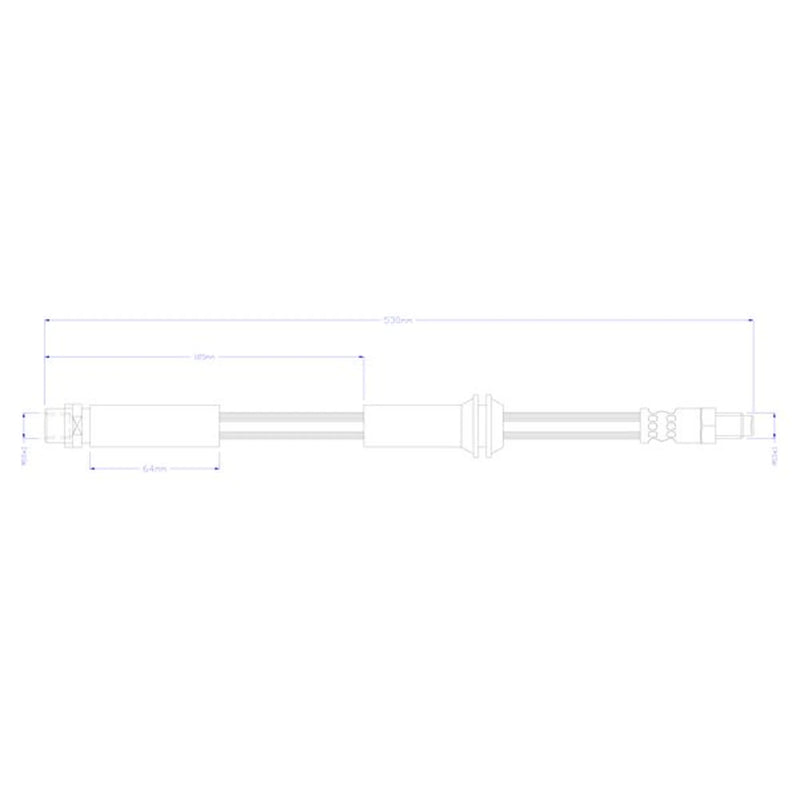 Juratek Brake Hydraulic Hose Line Front JBH1453