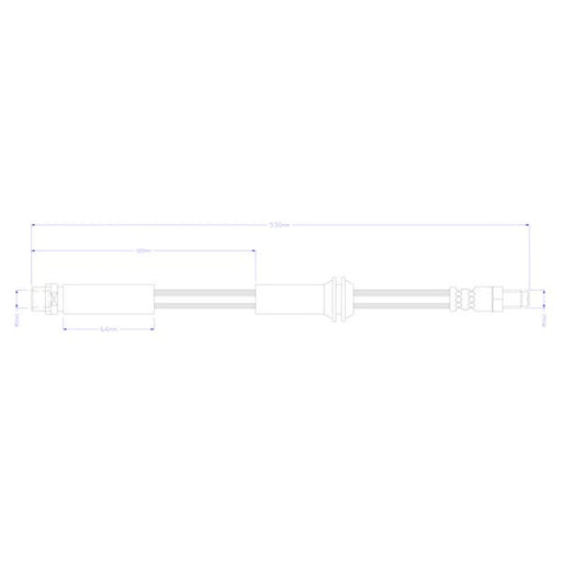Juratek Brake Hydraulic Hose Line Front JBH1453