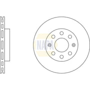 NAPA 2 x Vented Front Brake Discs NBD5211
