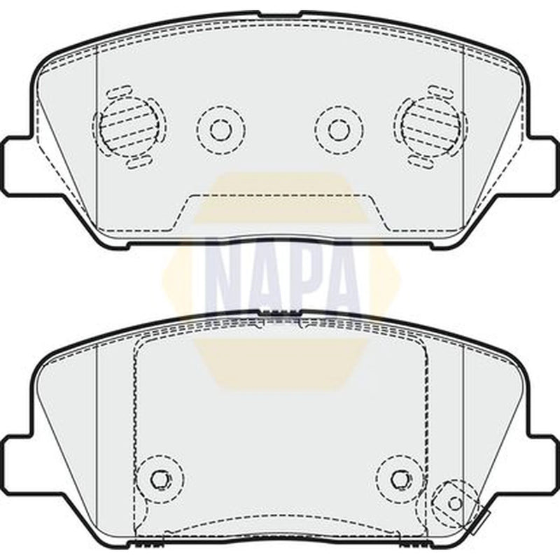 NAPA Front Brake Pad Set NBP1615