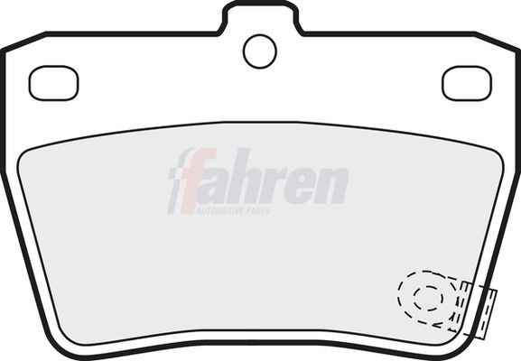 Fahren Rear Brake Pad Set