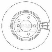Borg & Beck 2 x Vented Front Brake Discs BBD4472