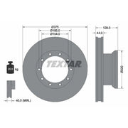 Textar 2 x Front Brake Discs 93105700