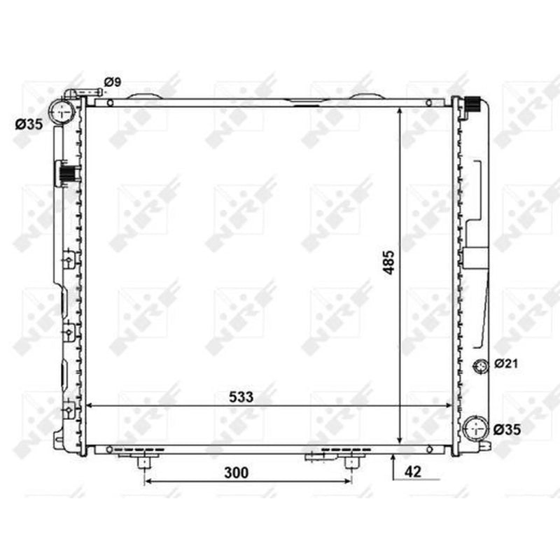 NRF Engine Radiator 56075