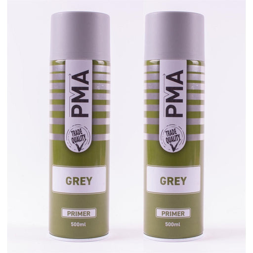 2X Autotek Professional Grey Primer 500Ml Spray Paint High Coverage Autotek  - Town Parts