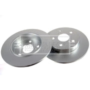 Borg & Beck 2 x Solid Rear Brake Discs BBD5585