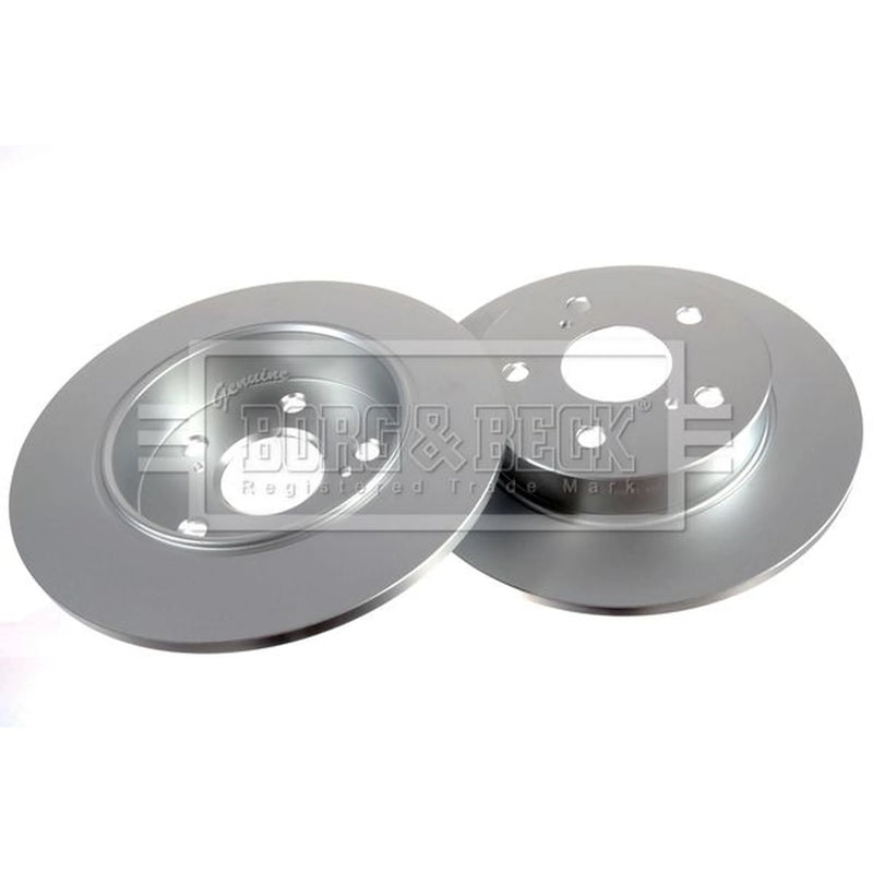 Borg & Beck 2 x Solid Rear Brake Discs BBD5585