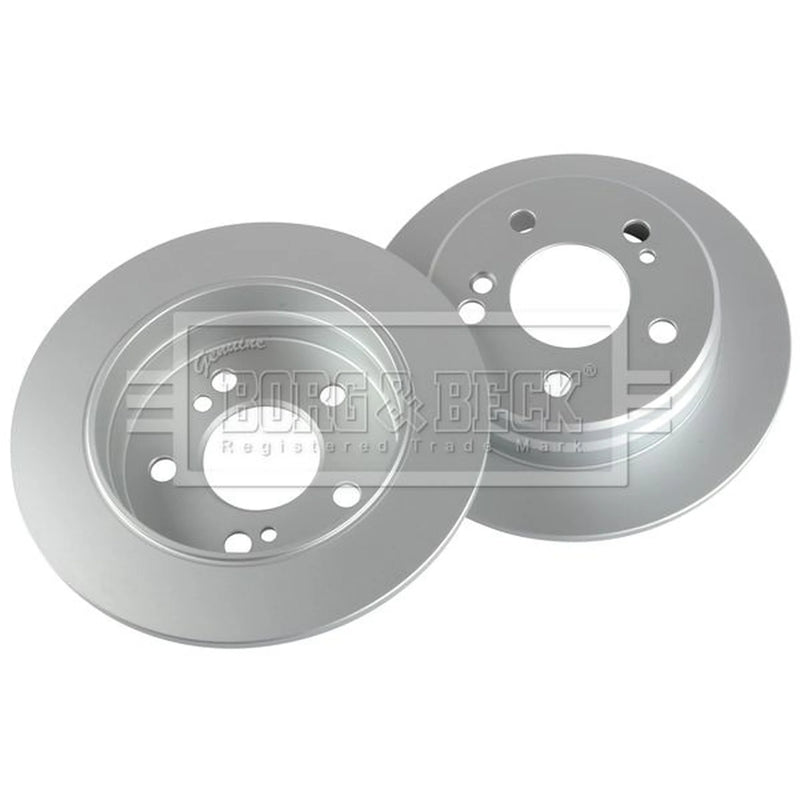 Borg & Beck 2 x Solid Rear Brake Discs BBD4872