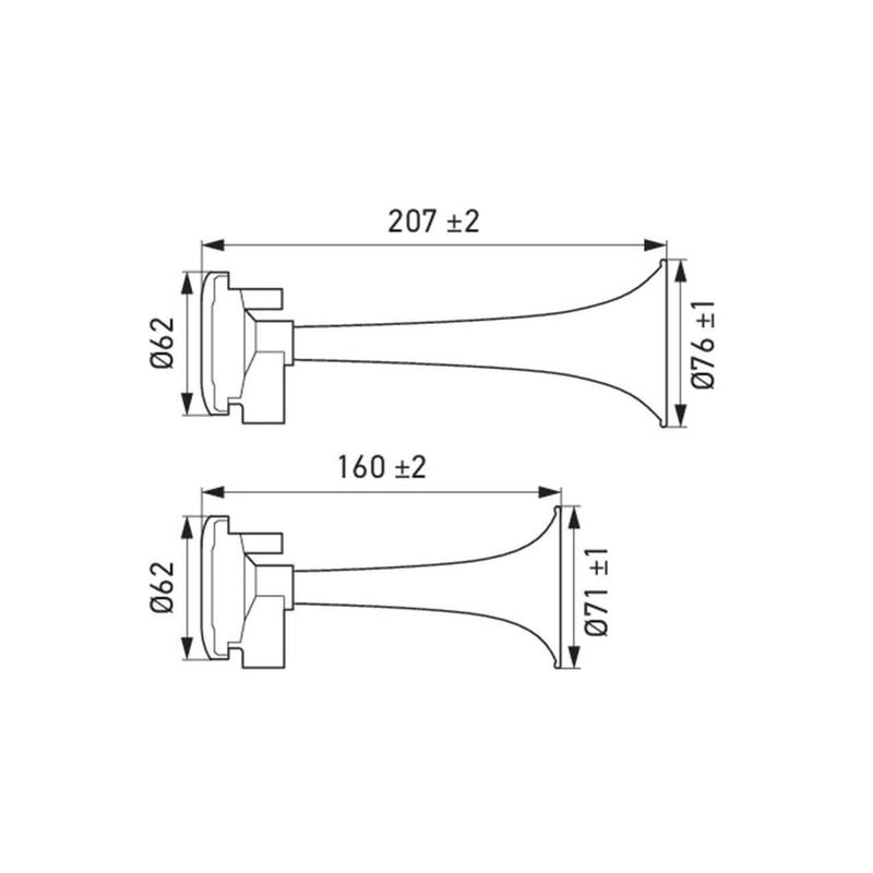 Hella Car Horn Signal Unit 3PB 003 001-631